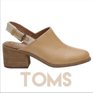TOMS leila leather sling-back